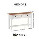 Ver imagem 4 de Aparador 3 Gavetas Madeira Maciça Branco