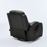 Poltrona do Papai Sala de Estar Austin Aquecimento Massagem Giratória Reclinável Manual Pu Preta G94 - 8
