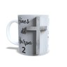 Caneca de Porcelana Branca Personalizada Hino 2 da Harpa Cristã Saudosa Lembrança - 3