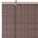 Ver imagem 4 de Persiana Bambu Rolo Marrom 100 (l) X 220 (a) Cm Cortina Madeira Roller 1,00 X 2,20 Marrom