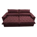 Ver imagem 5 de Sofá Retrátil e Reclinável 2,55m Molas Ensacadas Cama inBox Elegance com ThermoGel Velusoft