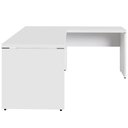 Ver imagem 5 de Mesa de Escritório Escrivaninha L 1,70m Pé Painel F5 Office Cor:branco
