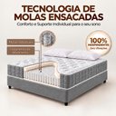 Ver mais imagens de Colchão King Molas Ensacadas Ibiza + Base 193x203x61 Bom Pastor Cinza