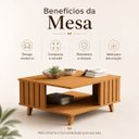 Ver imagem 7 de Mesa de Centro Ripada Açaí Nature JB Bechara