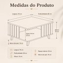 Ver mais imagens de Mesa de Centro Ripada Açaí Nature JB Bechara