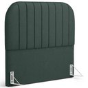 Ver imagem 2 de Cabeceira Cama Box Casal Estofada Orgânica 140cm Alice W01 Linho Verde Musgo - Lyam Decor