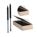 Ver imagem 1 de Kit Pistão a Gás 800 N para Box Baú - Preto (compatível com Todas As Medidas de Baú) - 2