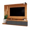Estante para Tv até 65 Polegadas Escandinávia 4 Portas com Led Cinamomo/grafite - Panorama Móveis - 3