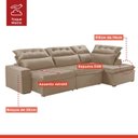 Ver imagem 4 de Sofá de Canto com Chaise 3 Lugares Luxemburgo