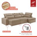 Ver imagem 2 de Sofá de Canto com Chaise 5 Lugares 371x192cm Luxemburgo