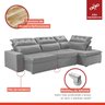 Sofá de Canto com Chaise 5 Lugares 371x192cm Luxemburgo  - 7