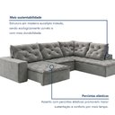 Ver imagem 6 de Sofá de Canto Retrátil e Reclinável 3 Lugares com Chaise 325x225cm Pés em Madeira Maciça Nice