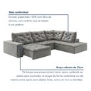 Ver imagem 7 de Sofá de Canto Retrátil e Reclinável 3 Lugares com Chaise 325x225cm Pés em Madeira Maciça Nice
