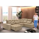 Ver imagem 6 de Sofá de Canto com Chaise 4 Lugares Pés em Madeira Maciça Nice