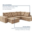 Ver imagem 6 de Sofá de Canto Retrátil e Reclinável 3 Lugares com Chaise 345x225cm Pés em Madeira Maciça Nice