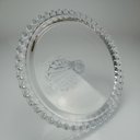 Ver imagem 3 de Prato para Bolo de Cristal Transparente 14x32x32cm Boleira Festa Doces Suporte
