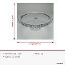 Ver imagem 5 de Prato para Bolo de Cristal Transparente 14x32x32cm Boleira Festa Doces Suporte