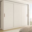 Ver imagem 1 de Guarda-roupa Casal Harvard 3 Portas 2 Gavetas 100% Mdf Mdf Branco - Panorama Móveis