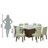 Conjunto Mesa Amsterdã com Tampo Giratório 8 Cadeiras Cedro - 6