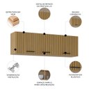 Ver imagem 4 de Armário de Cozinha Aéreo Classic 120cm Damasco com Porta Ripada Z46 – Mpozenato