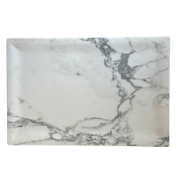Bandeja Milano Mármore Branco Carrara Polido 40x60cm - 1