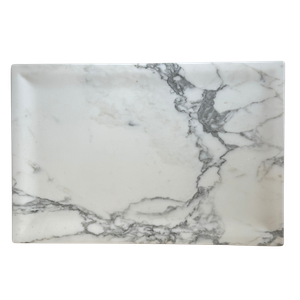 Bandeja Milano Mármore Branco Carrara Polido 40x60cm