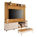 Ver imagem 1 de Estante Home Theater Trinus Cinamomo Off White com Mesa de Centro Cadenza Off White Cinamomo - Hb M