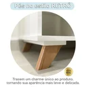 Ver imagem 7 de Escrivaninha Retrô em L Mesa Escritório e Home Office com e Gold 2 Gavetas 5 Nichos 145cm Marrom Art