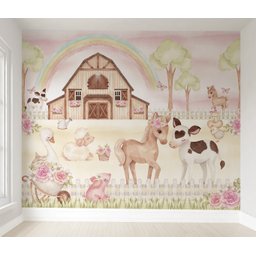 Papel de parede safári animal infantil quarto de bebê M² PP87 - 1