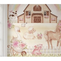 Papel de parede safári animal infantil quarto de bebê M² PP87 - 2