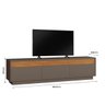 Rack para TV 75'' 3 Portas Básculas Sevilha:Naturalle/Platinum - 4