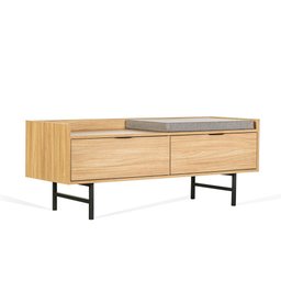 Banco Sapateira Raz 100 Cm X 40 Cm Tauari - 7