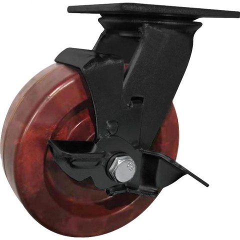 Rodizio Giratório com Freio 6'' Celeron Industrial Vonder