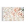 Quadro Rosas Flores Brancas Fotografia Canvas 140x90cm - 1