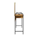 Ver imagem 3 de Penteadeira Camarim Bancada Maquiagem Espelho Gaveta Estilo Industrial Pé de Ferro Nature