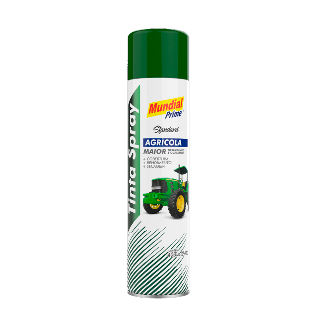 Tinta Spray Maquinas Agrícolas Verde John Deere 400ml Mundial Prime - 1