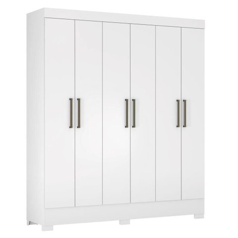 Guarda Roupa 6 Portas Virgina Branco
