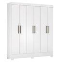 Ver imagem 1 de Guarda Roupa 6 Portas Virgina Branco