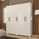 Ver imagem 2 de Guarda Roupa 6 Portas Virgina Branco
