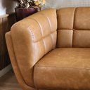 Ver imagem 6 de Sofá 2 Lugares Peônia Living Courino Caramelo Base em Madeira Larbelle Móveis