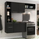 Ver imagem 3 de Armário de Cozinha Compacta com Balcão Sofia Multimóveis V2001 Preto