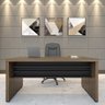 Conjunto Escritório Home Office 2 peças com Mesa Tamburato 160cm Mesa de Apoio  - 3