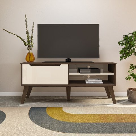 Rack para Tv até 60 Polegadas 1 Porta 2 Nicho Lotus