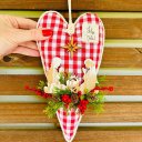 Ver imagem 2 de Coração Country Xadrez Sagrada Família 28x16