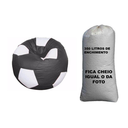 Ver imagem 3 de Puff Bola com Enchimento Decoração Almofadão Conforto Sala Quarto - Preto