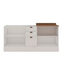 Ver imagem 3 de Balcão de Cozinha Iluminata 4 Portas 3 Gavetas 100% MDF Branco/Ébano - Genialflex