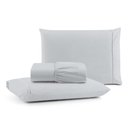 Ver imagem 1 de Jogo de Lençol Casal Mirante 100% Algodão 3 Peças - Cinza Casa Show Enxovais