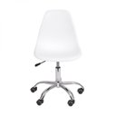 Ver imagem 2 de Kit 2 Cadeiras Escritório Eames Giratória com Rodízio Dkr Branco