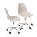 Ver imagem 1 de Kit 2 Cadeiras Escritório Eames Giratória com Rodízio Dkr