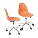 Ver imagem 1 de Kit 2 Cadeiras Escritório Eames Giratória com Rodízio Dkr